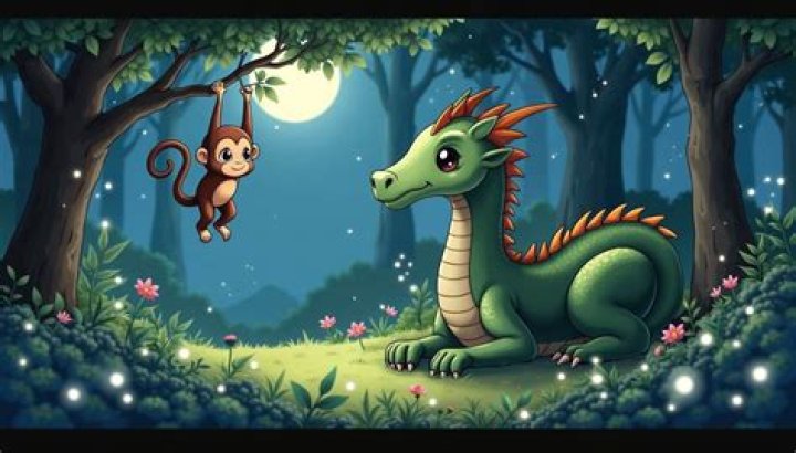 Monkey and Dragon in Love by GabzB on DeviantArt