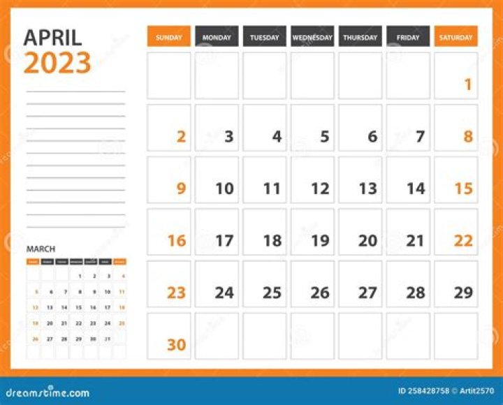 Monthly Calendar Template For 2023 Year, 2023 Calendar, Monthly