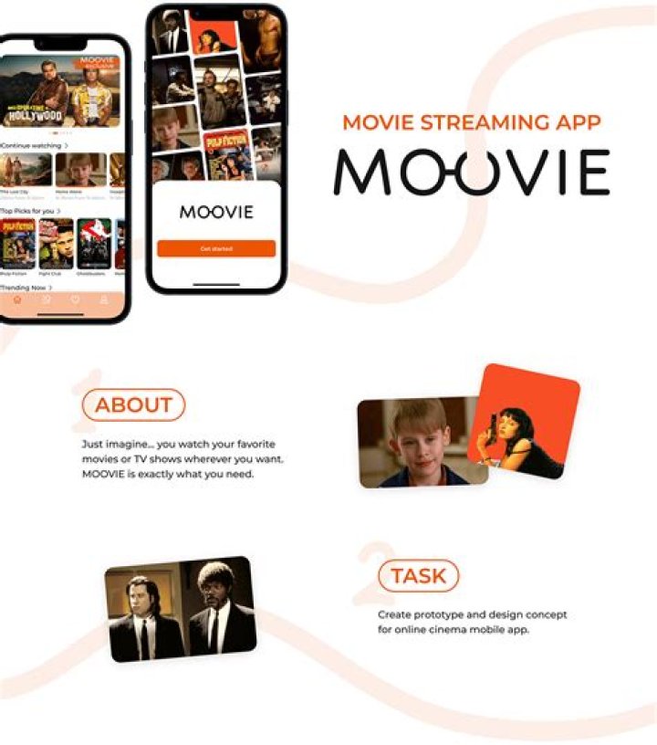 MOOVIE online cinema mobile app on Behance
