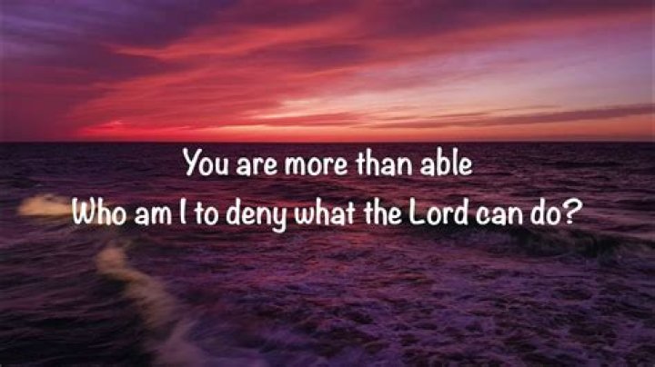 More Than Able With Lyrics Elevation Worship YouTube