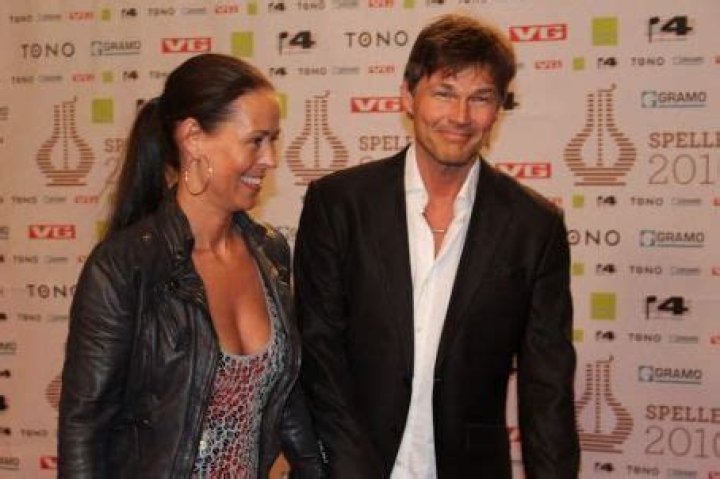 Morten Harket and Inez Andersson at the premiere of "We Will Rock You