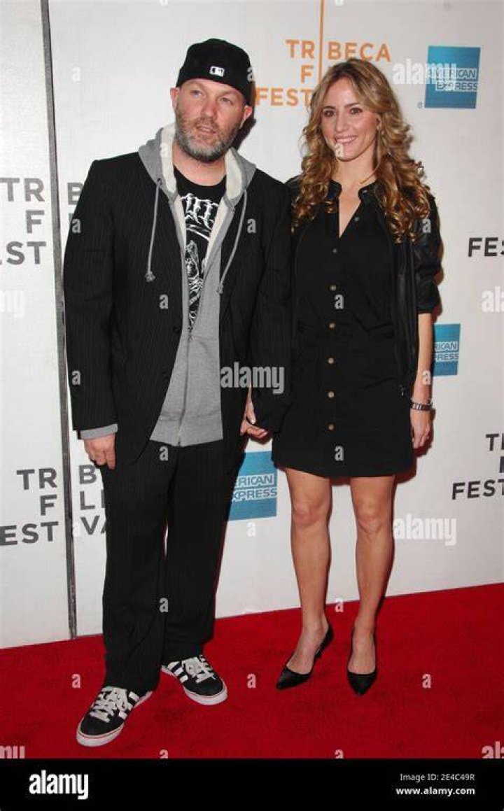 Musician Fred Durst and fiancee Esther Nazarov attend the premiere of