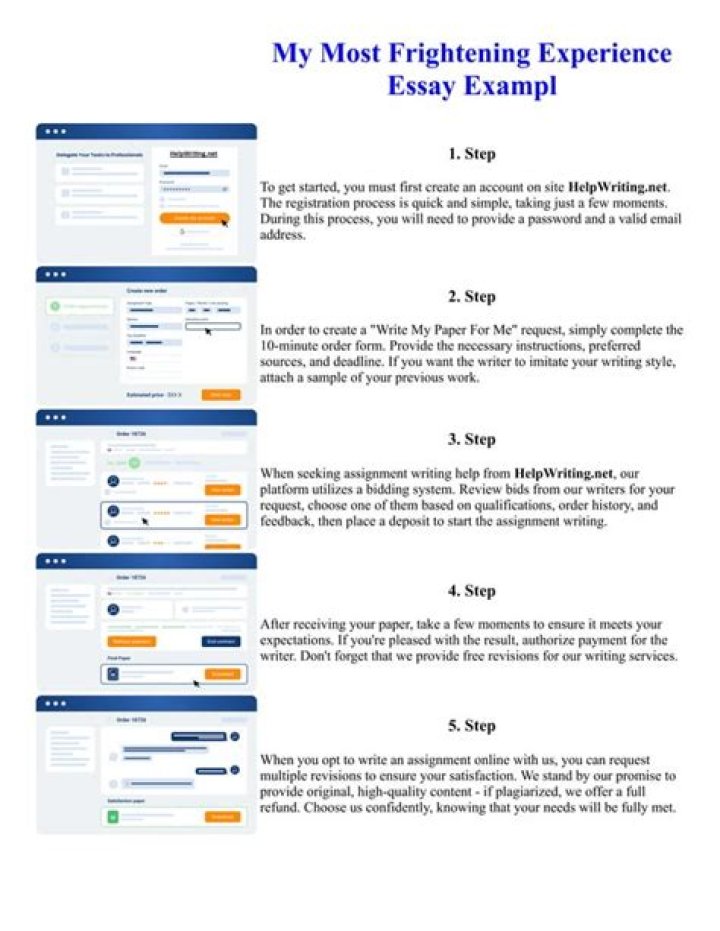 My most frightening experience Essay Example