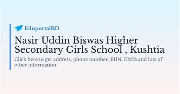 Nasir Uddin Biswas Higher Secondary Girls' School