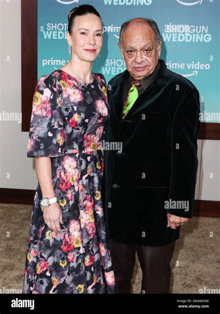 Natasha Rubin and husband Cheech Marin arrive at the Los Angeles