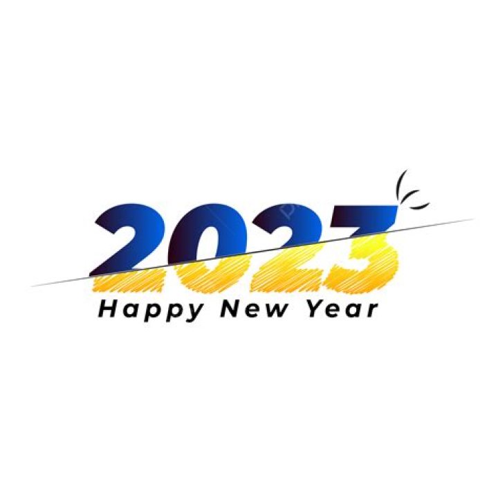 New Year 2023 Vector Hd PNG Images, 2023 Blue Creative New Year, 2023
