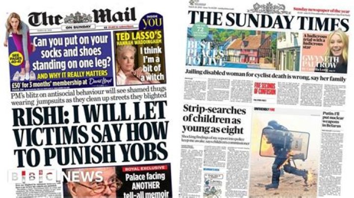Newspaper headlines PM's intensive care move dominates front pages
