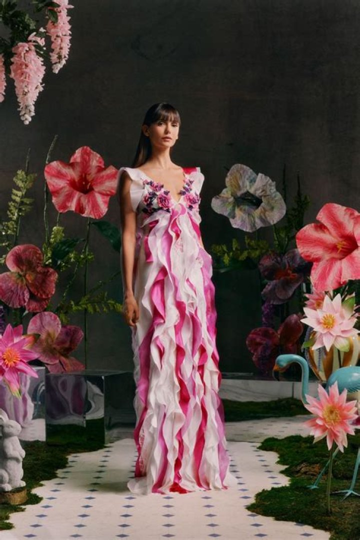 Nina Dobrev Rodarte Spring 2024 &bull; CelebMafia