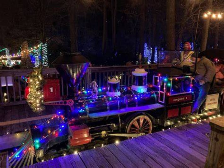 Noccalula Falls Christmas Lights Train YouTube
