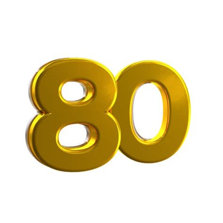 Number 80 Png Gold 80 Number Png Transparent Png Kindpng Images and