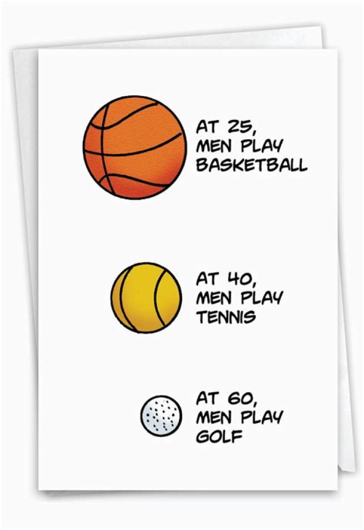 OLD BALLS FUNNY CARD FOR ANY OCCASION
