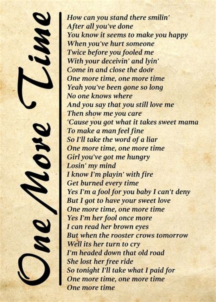 One More Time song Temper