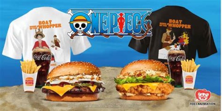 One Piece Burger King int&egrave;gre l'&eacute;quipage de Luffy