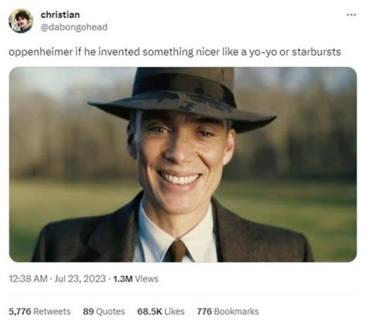 Oppenheimer Memes The Best Memes From Cillian Murphy Movie