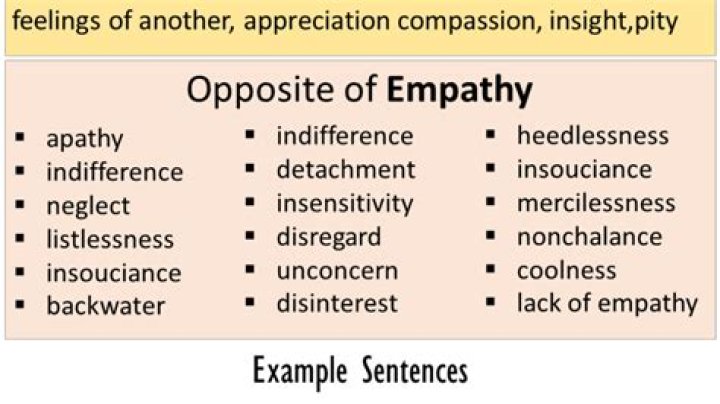 Opposite Of Empathy, Antonyms of Empathy, Meaning and Example Sentences