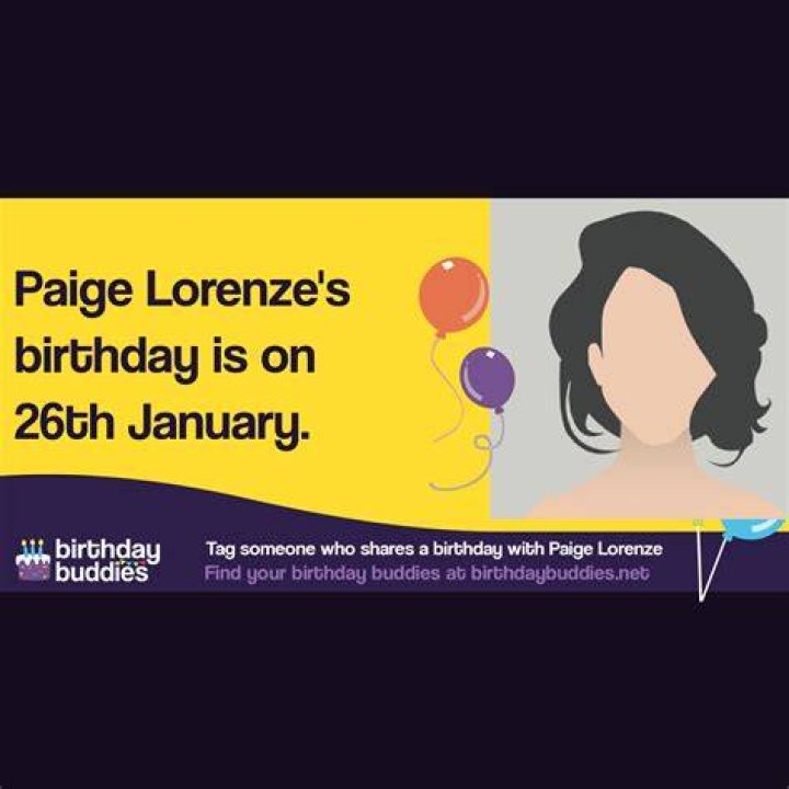 Paige Lorenze Birthday 2025 (January 26, 2025) Year In Days