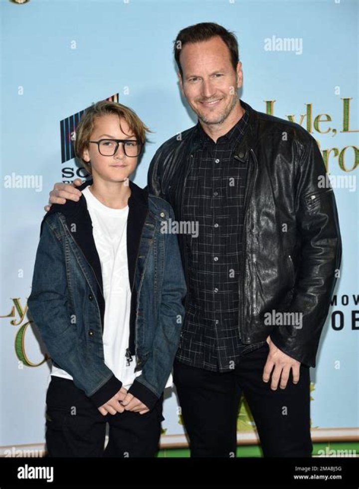 Patrick Wilson with son and wife Patrick wilson, El conjuro, Man