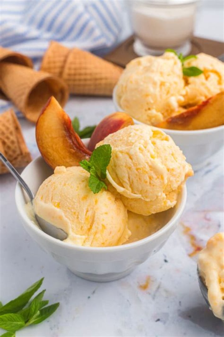 Peach Ice Cream Recipe How to Make Asian Peach Ice Cream