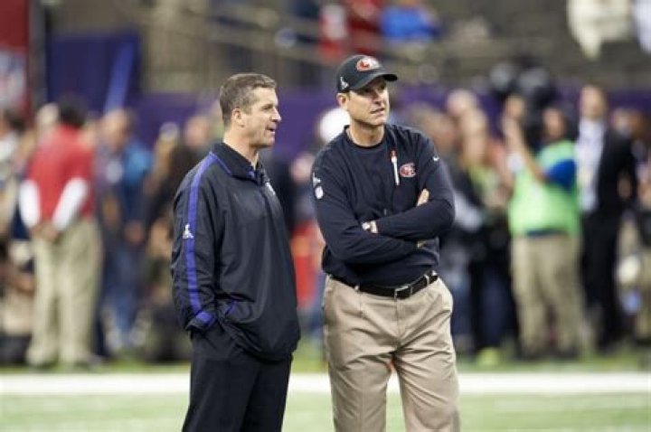 PHOTO Harbaugh Brothers Before The Super Bowl Business Insider