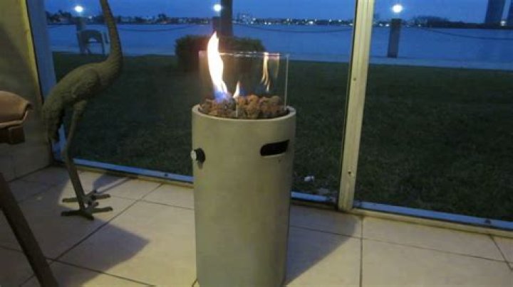 Pipestone 22" Tall LP Fire Column Concrete Gray YouTube