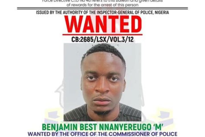 Police declare Nnanyereugo wanted for murder of girlfriend