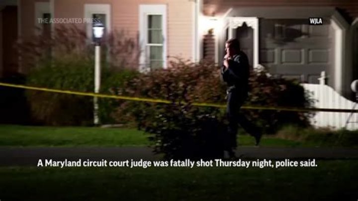 Police Maryland judge fatally shot in his driveway
