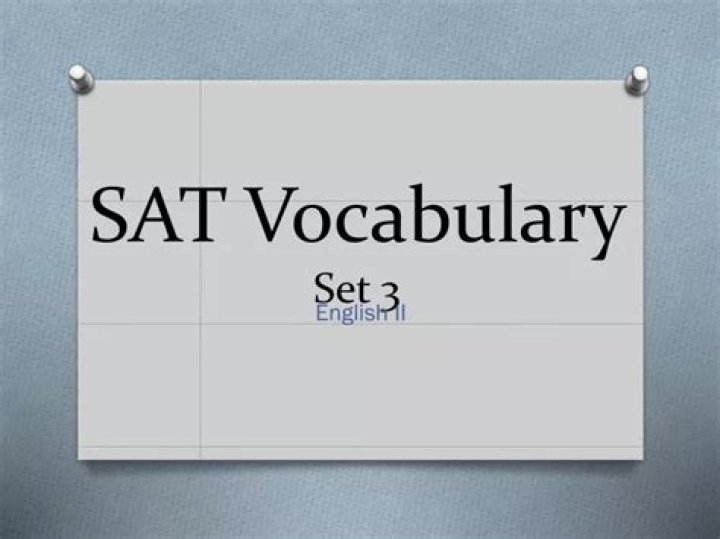 PPT SAT Vocabulary Set 3 PowerPoint Presentation, free download ID