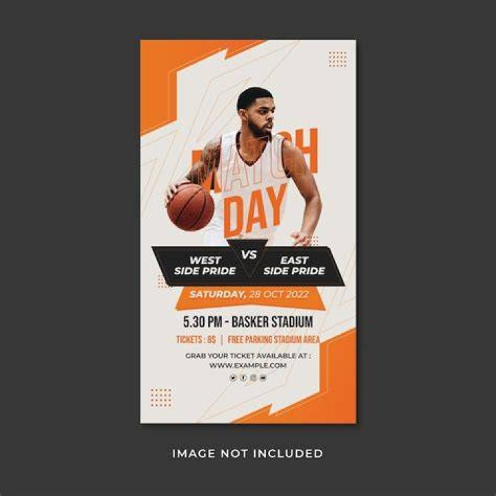 Premium Vector Basketball instagram stories template