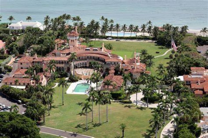 President Trump at MaraLago for last presidential Christmas