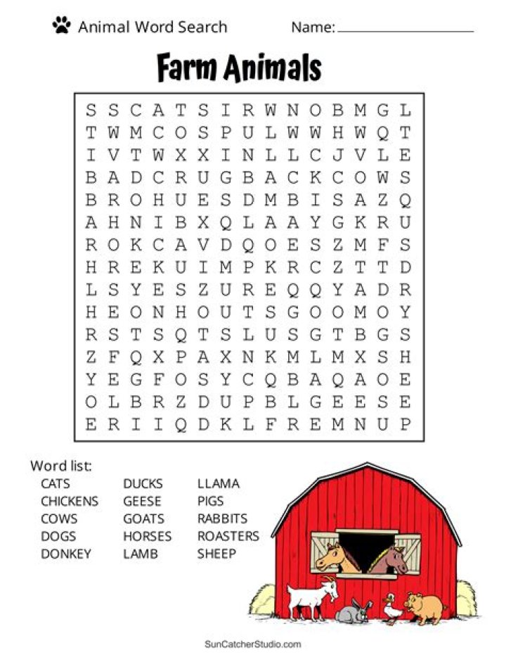 Printable Starbucks Printable Word Searches