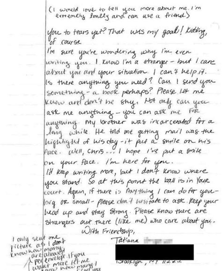 Prison Love Letters, Sexy Photos, Sent To Chris Watts In Jail