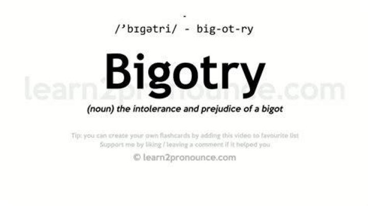 Pronunciation of Bigotry Definition of Bigotry YouTube