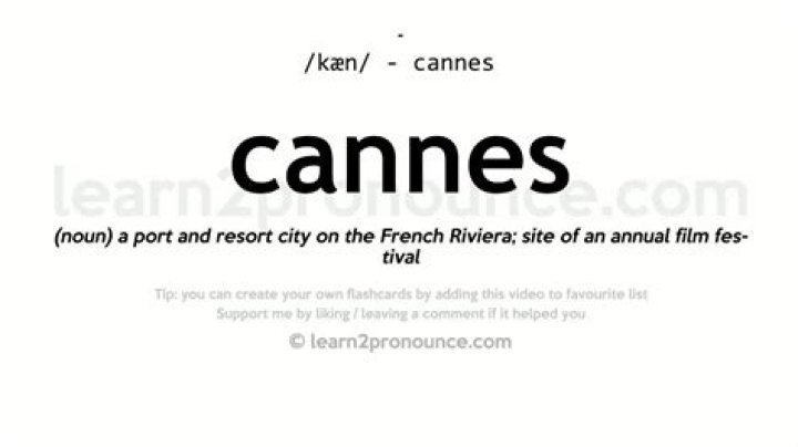 Pronunciation of Cannes Definition of Cannes YouTube