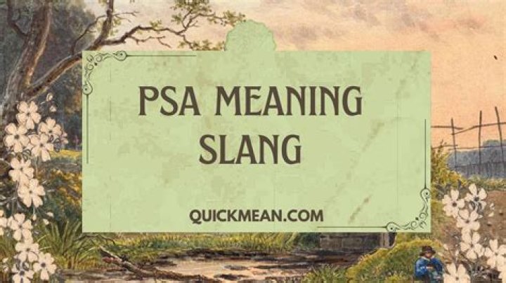Psa Stands For MeaningKosh