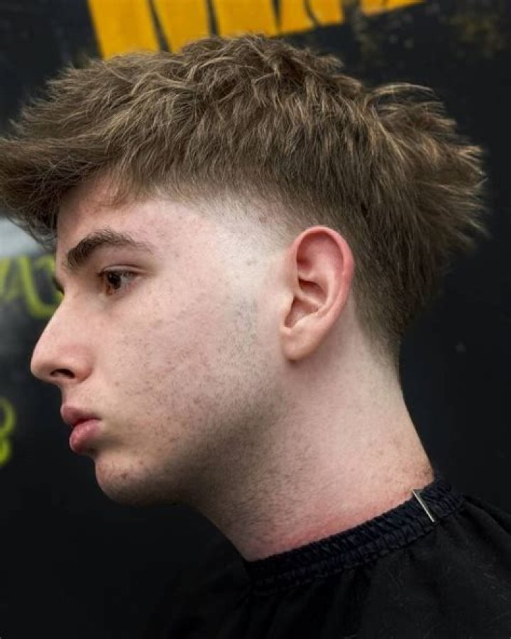 &radic; Fade Taper Blowout Fade Taper Cortes De Pelo Para Hombre Cachos e