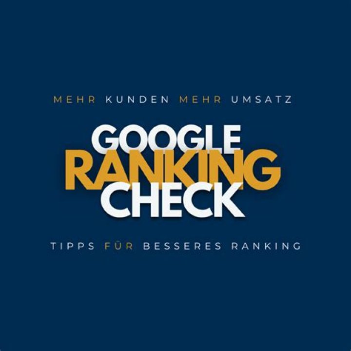 Ranking Check &Uuml;berpr&uuml;fe Deine Position bei Google