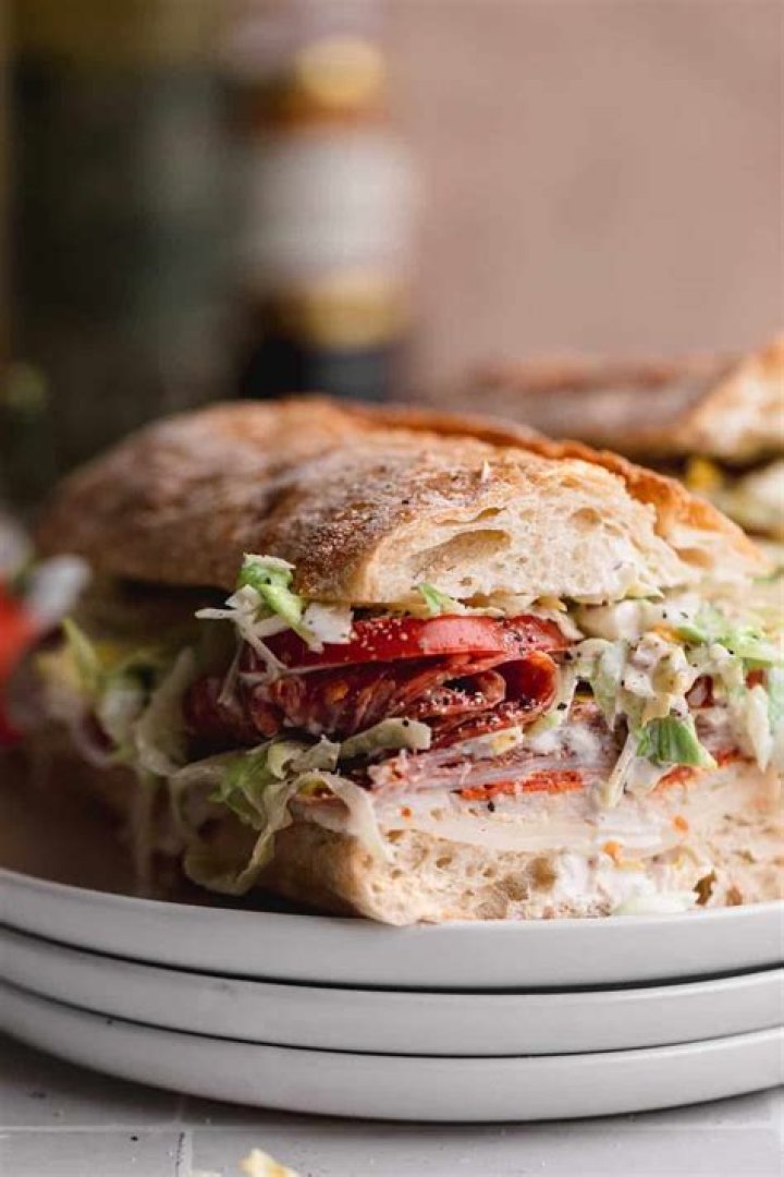 &raquo; Grinder Salad Sandwich