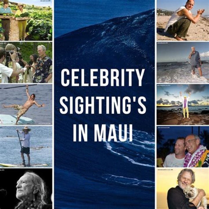 Recent Celebrity Sightings in Maui Hawaii