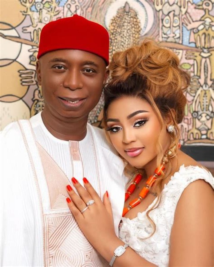 Regina Daniels' shares adorable video of her son, Munir, kicking a