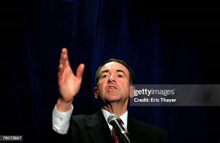 Republican presidential hopeful, former Arkansas Governor Mike Huckabee