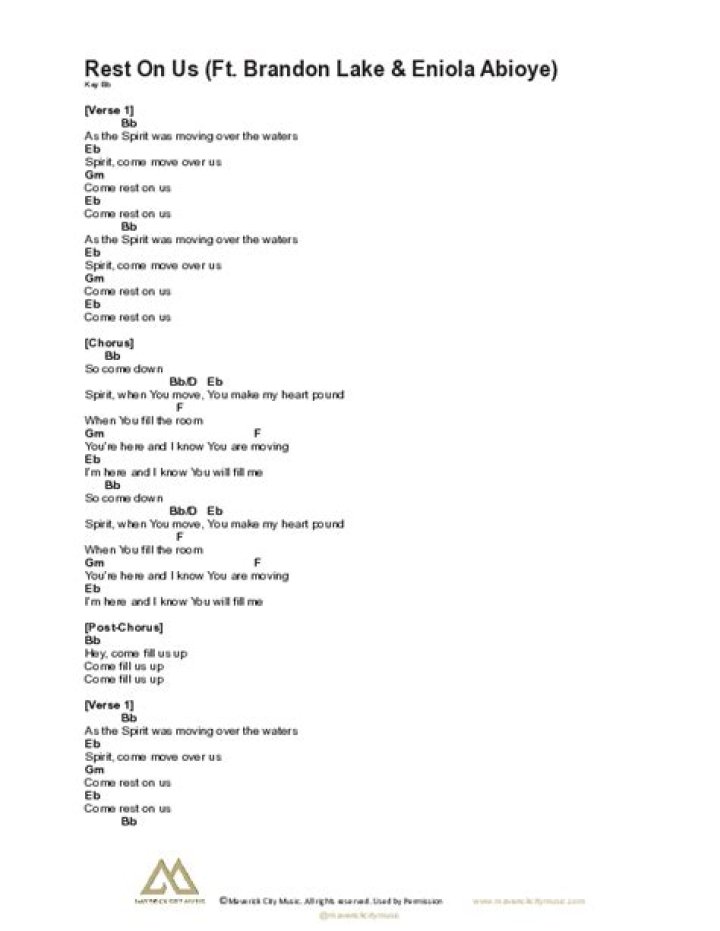 Rest on us lyrics Maverick City Music x Upperroom YouTube
