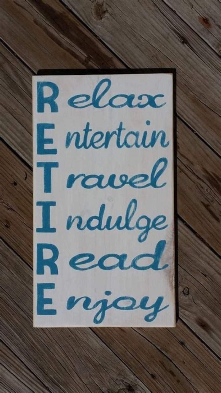 RETIRE Relax Entertain Travel Indulge Read Enjoy Wooden Etsy