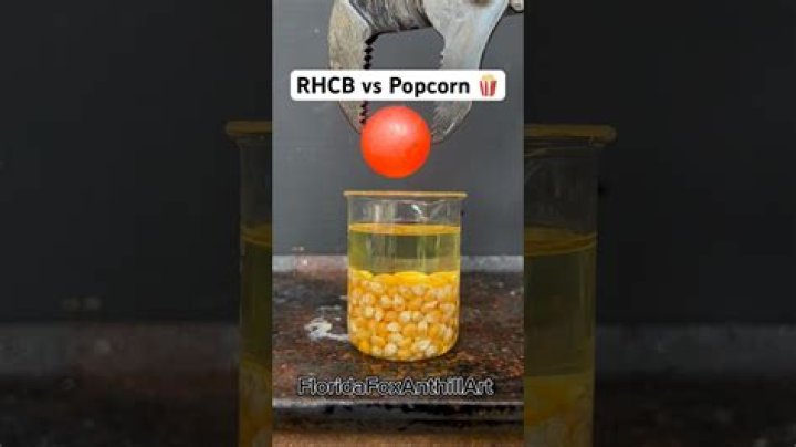 RHCB vs Popcorn 🍿 experiment satisfying science Popcorn RHCB ASMR