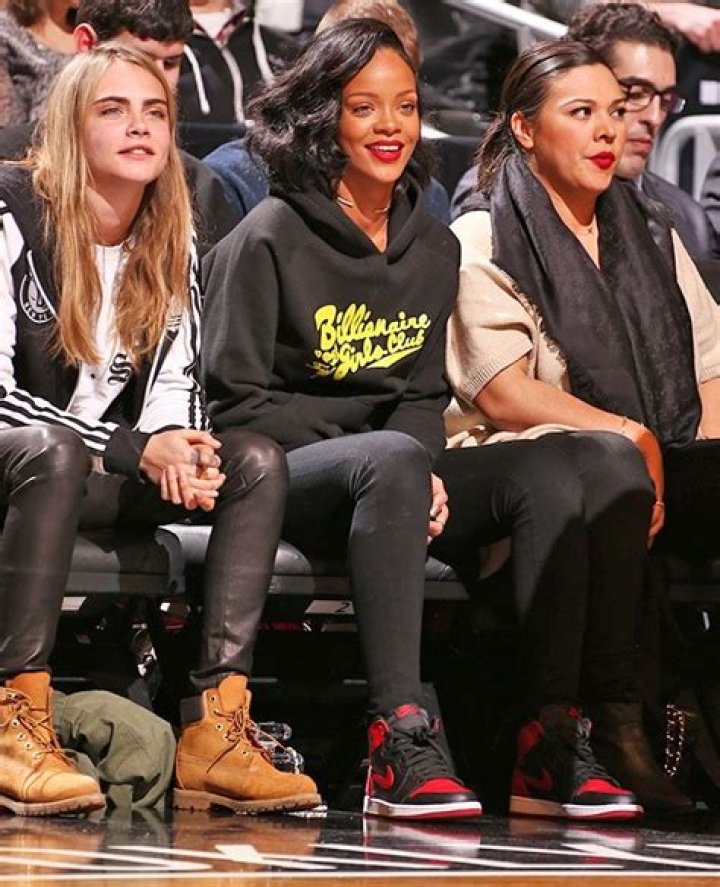 Rihanna and Cara Delevingne watch Chris Brown at the 2014 Summer