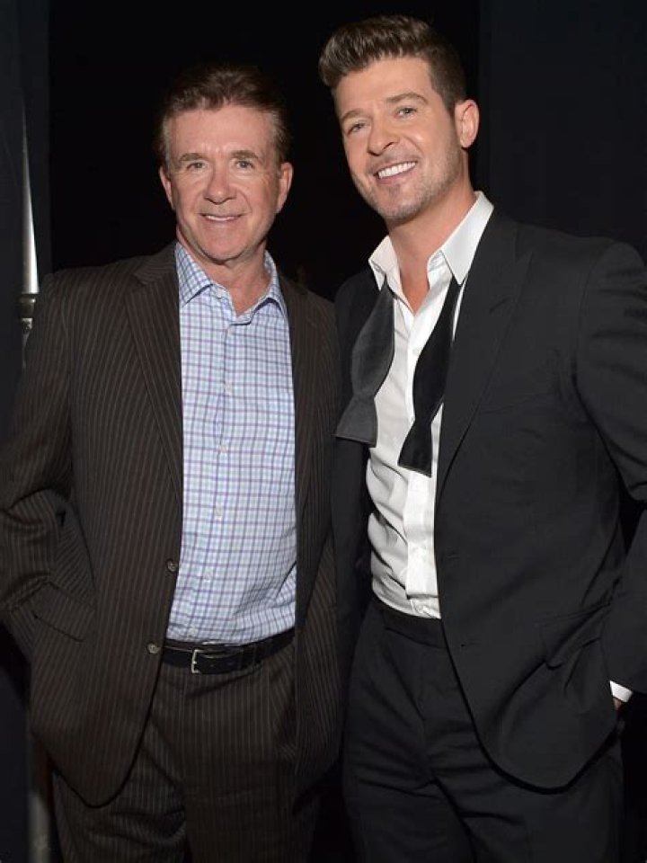 Robin Thicke Shares Throwback Photo with Late Father Alan 'Mr. Cool'