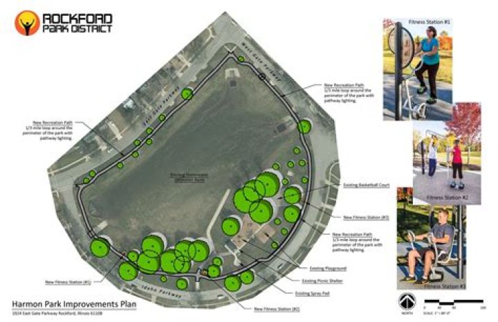 Rockford Park District Block Sponsor Signs