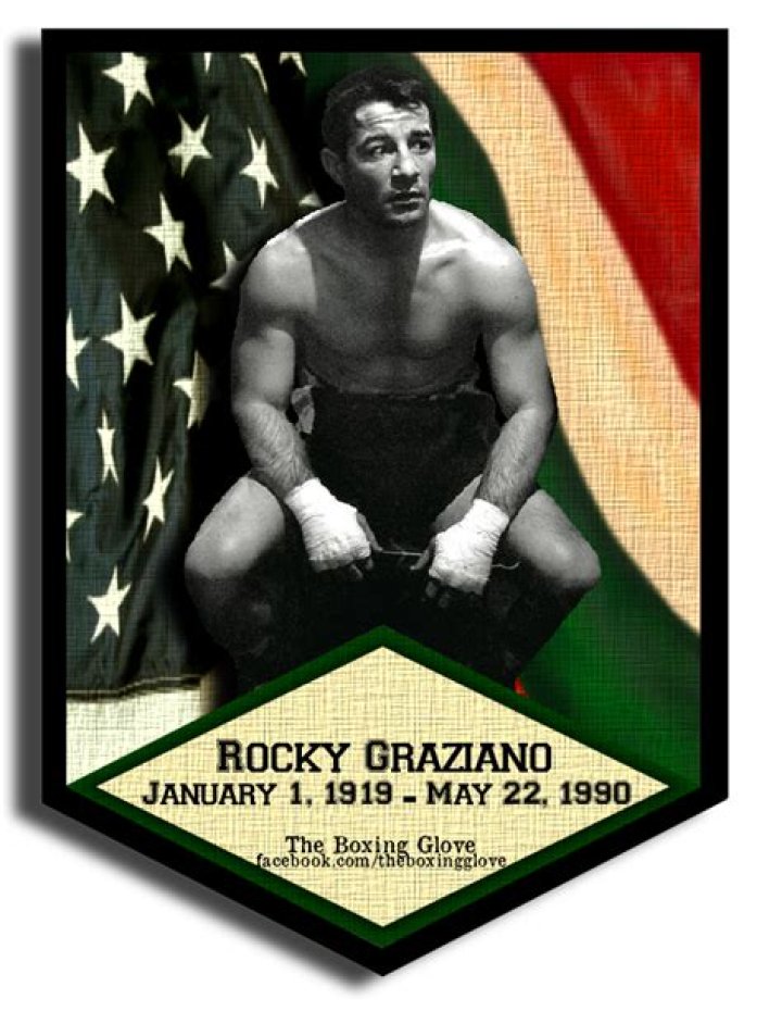 Rocky Graziano, middleweight champion boxer, portrait taken by director