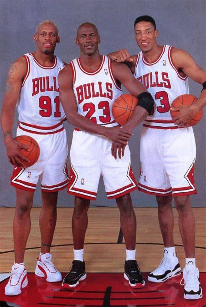 Rodman Pippen Jordan Chicago Bulls Michael jordan basketball