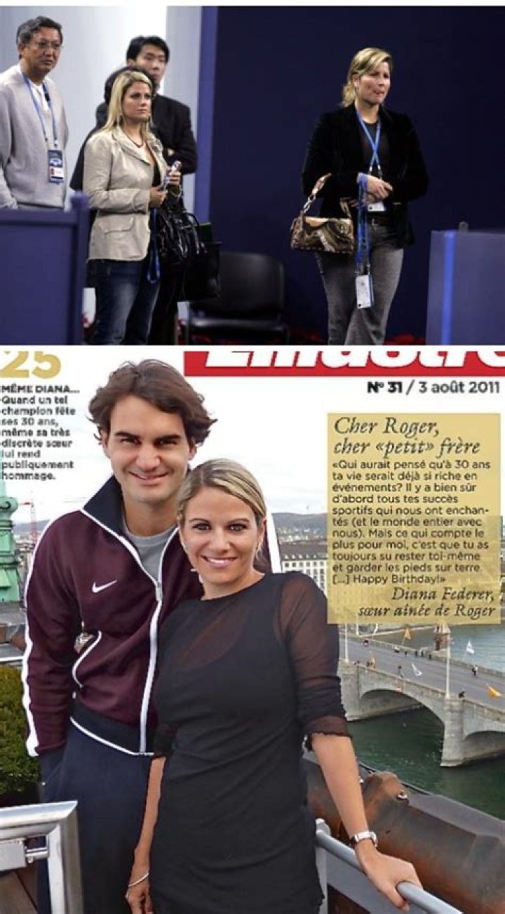 Roger Federer and sister Diana Roger federer, Diana federer, Mr perfect
