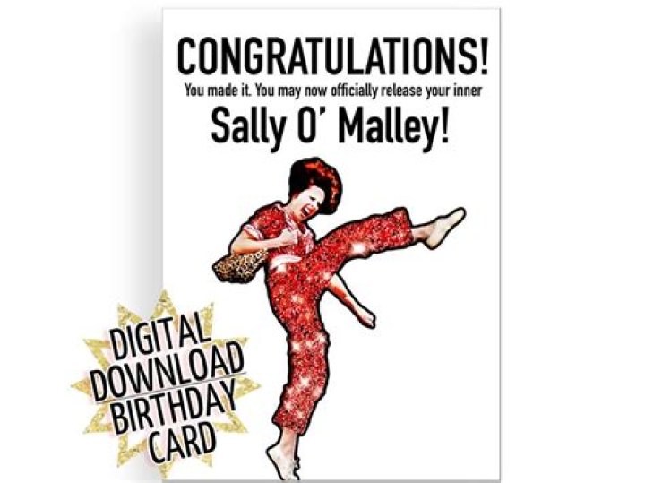 Sally O Malley Birthday Card Sally O 39 Malley I 39 M 50 Wishing and